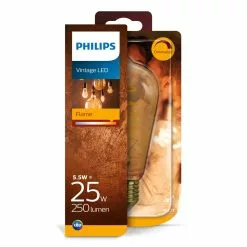 Philips LED Classic Spiral Filament 25W Dråbe E27 Guld Dæmpbar 1 Stk - 8718699676056 -Indendørs Belysning Salgsbutik philips led classic spiral filament 25w drabe e27 guld daempbar 1 stk 8718699676056 1