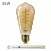 Philips LED Classic Spiral Filament 25W Dråbe E27 Guld Dæmpbar 1 Stk - 8718699676056 -Indendørs Belysning Salgsbutik philips led classic spiral filament 25w drabe e27 guld daempbar 1 stk 8718699676056