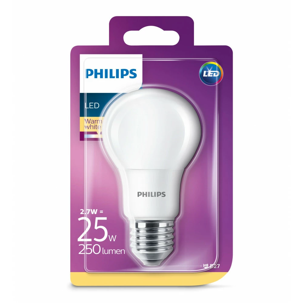 Philips LED Plast 25W Standard Varm Hvid Mat E27 Ikke Dæmpbar 1 Stk - 8718696813713 4 Philips LED Plast 25W Standard Varm Hvid Mat E27 Ikke Dæmpbar 1 Stk - 8718696813713 - Billede 2
