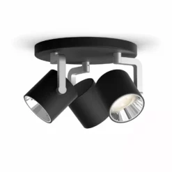 Philips Signify Philips LED SceneSwitch BYRL Plate/spiral Sort 3x4.3W SELV - 8718696170212 -Indendørs Belysning Salgsbutik philips led sceneswitch byrl platespiral sort 3x43w selv 8718696170212 3