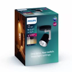 Philips Signify Philips LED SceneSwitch BYRL Single Spot Sort 1x4.3W SELV - 8718696170175 -Indendørs Belysning Salgsbutik philips led sceneswitch byrl single spot sort 1x43w selv 8718696170175 3