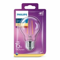 Philips LEDClassic Filament 15W Standard E27 Varm Hvid Klar Ikke Dæmpbar 1 Stk - 8718699648886 -Indendørs Belysning Salgsbutik philips ledclassic filament 15w standard e27 varm hvid klar ikke daempbar 1 stk 8718699648886 1