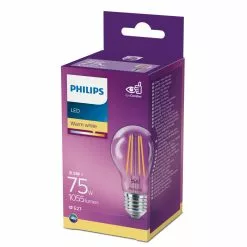 Philips LEDClassic Filament 75W E27 Varm Hvid Klar Ikke Dæmpbar 1-stk - 8718699665302 -Indendørs Belysning Salgsbutik philips ledclassic filament 75w e27 varm hvid klar ikke daempbar 1 stk 8718699665302 1