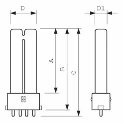 Philips Master PL-S11W-varm Hvid 4PIN 1 Stk - 8711500261144 -Indendørs Belysning Salgsbutik philips master pl s11w varm hvid 4pin 1 stk 8711500261144 3