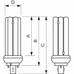 Philips Master PL-T 18W-hvid-2PIN 1 Stk - 8711500610508 -Indendørs Belysning Salgsbutik philips master pl t 18w hvid 2pin 1 stk 8711500610508 6