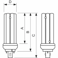 Philips Master PL-T 26W-hvid-2PIN 1 Stk - 8711500611024 -Indendørs Belysning Salgsbutik philips master pl t 26w hvid 2pin 1 stk 8711500611024 4
