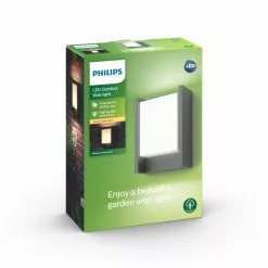 Philips Signify Philips MyGarden Arbour Væg Lanterne Antrasit 1x6W 230V - 8718696131244 -Indendørs Belysning Salgsbutik philips mygarden arbour vaeg lanterne antrasit 1x6w 230v 8718696131244 2