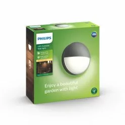 Philips Signify Philips MyGarden Capricorn Væg Lanterne Antrasit 1x6W - 8718696131145 -Indendørs Belysning Salgsbutik philips mygarden capricorn vaeg lanterne antrasit 1x6w 8718696131145 2