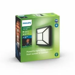 Philips Signify Philips MyGarden Drosera Væg Lanterne Sort 1x12W 176V - 8718696165959 -Indendørs Belysning Salgsbutik philips mygarden drosera vaeg lanterne sort 1x12w 176v 8718696165959 2