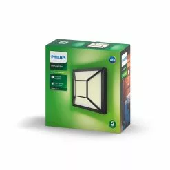 Philips Signify Philips MyGarden Drosera Væg Lanterne Sort 1x12W 176V - 8718696165959 -Indendørs Belysning Salgsbutik philips mygarden drosera vaeg lanterne sort 1x12w 176v 8718696165959 3