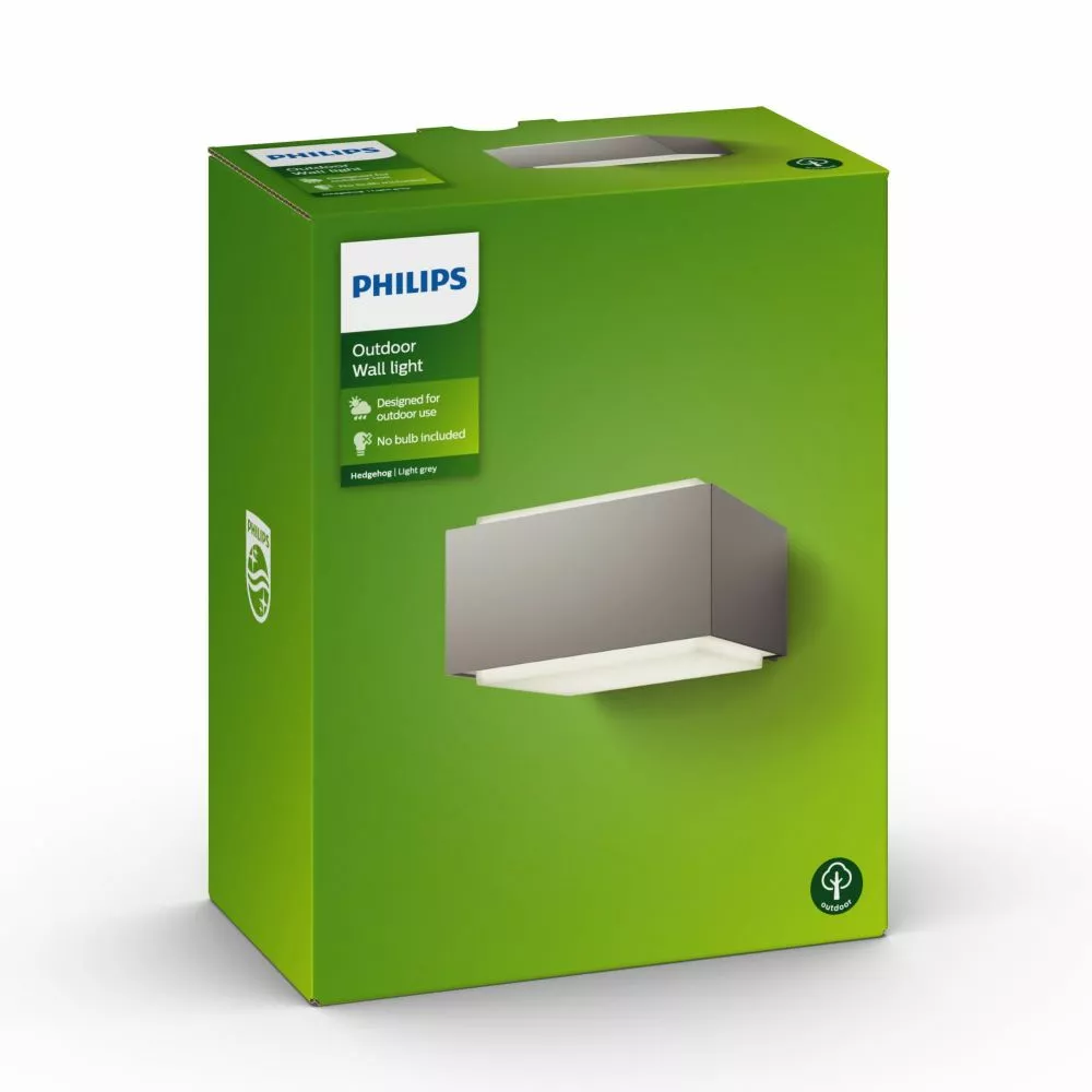 Philips Signify Philips MyGarden Hedgehog Væg Lanterne Grå 1x42W 230V - 8718696157046 5 Philips Signify Philips MyGarden Hedgehog Væg Lanterne Grå 1x42W 230V - 8718696157046 - Billede 3