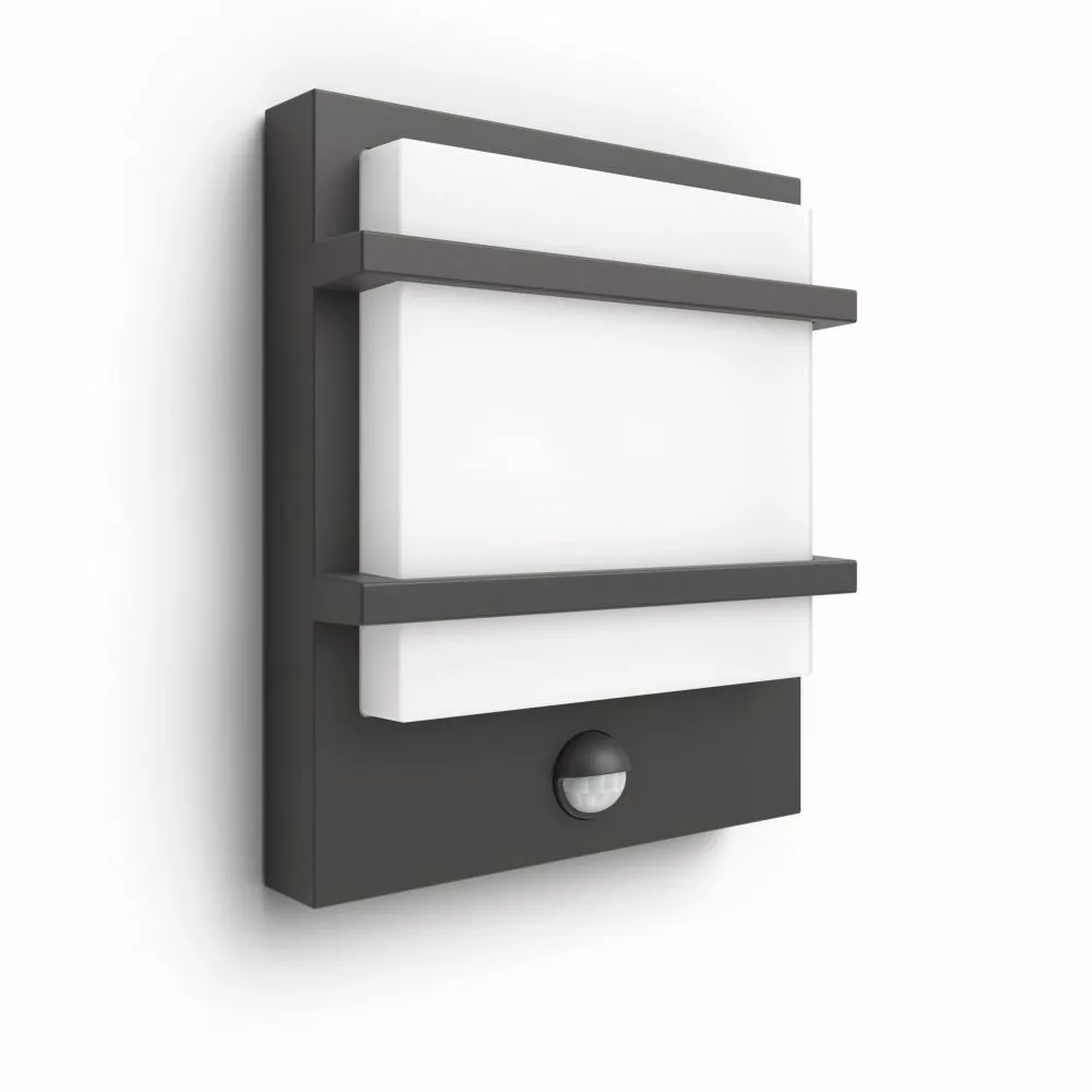 Philips Signify Philips MyGarden Petronia IR Væg Lanterne Antrasit 1x12 - 8718696165973 4 Philips Signify Philips MyGarden Petronia IR Væg Lanterne Antrasit 1x12 - 8718696165973 - Billede 2