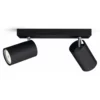 Philips Signify Philips MyLiving Kosipo Spot, Sort 2x5,5W -Indendørs Belysning Salgsbutik philips myliving kosipo spot sort 2x55w
