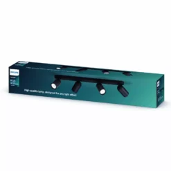 Philips Signify Philips MyLiving PONGEE Bar/tube Sort 4xNW - 8718696164877 -Indendørs Belysning Salgsbutik philips myliving pongee bartube sort 4xnw 8718696164877 4