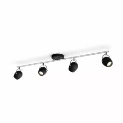 Philips Signify Philips MyLiving RIVANO Bar/tube Sort 4x4.3W SELV - 8718696169995 -Indendørs Belysning Salgsbutik philips myliving rivano bartube sort 4x43w selv 8718696169995 2