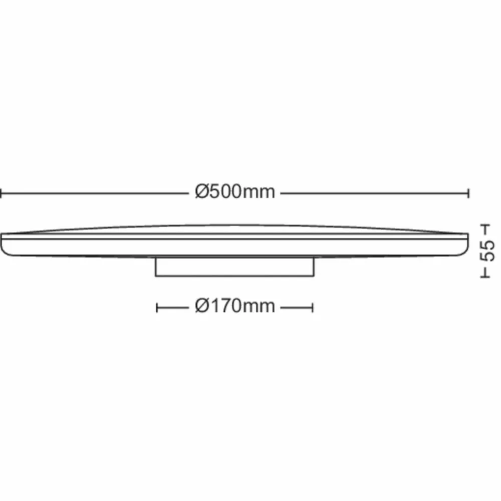 Philips Signify Philips Ozziet Funktionel LED Loftlampe I Hvid Plastik - CL570 RD 36W 27K W HV 06 Rustfritstål 6 Philips Signify Philips Ozziet Funktionel LED Loftlampe I Hvid Plastik - CL570 RD 36W 27K W HV 06 Rustfritstål - Billede 4