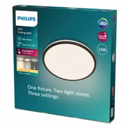 Philips Signify Philips Ozziet Funktionel LED Loftlampe I Sort Plastik - CL570 RD 22W 27K B HV 06 Rustfritstål -Indendørs Belysning Salgsbutik philips ozziet funktionel led loftslampe i sort plastik cl570 rd 22w 27k b hv 06 rustfristal 2