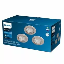 Philips Signify Philips SPARKLE Funktionel LED Indbygningsspots I Nikkel Metal/plastik - SL261 RD 070 5.5W 27K N HV R 3p -Indendørs Belysning Salgsbutik philips sparkle funktionel led indbygningsspots i nikkel metalplastik sl261 rd 070 55w 27k n hv r 3p 2