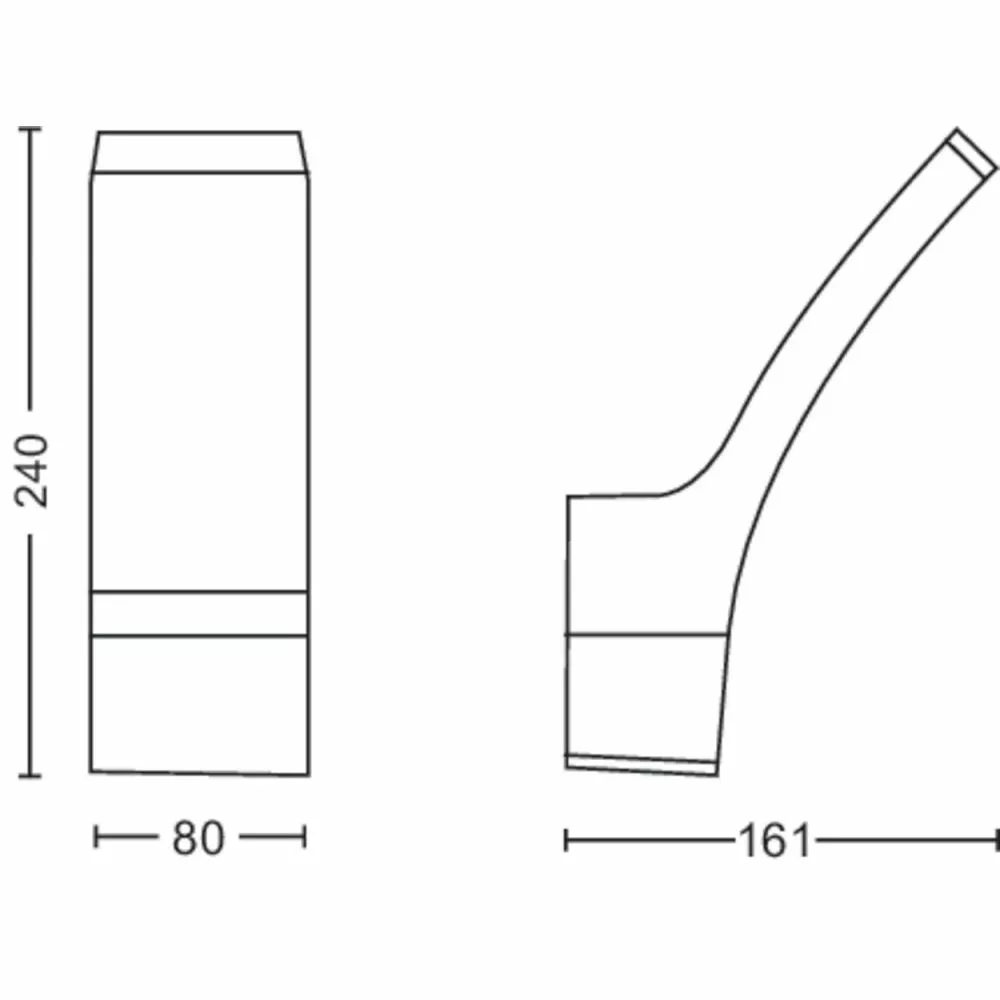 Philips Signify Philips Splay LED Udendørsvæglampe I Antracit Grå - 12W 27K HV 4 Philips Signify Philips Splay LED Udendørsvæglampe I Antracit Grå - 12W 27K HV - Billede 2
