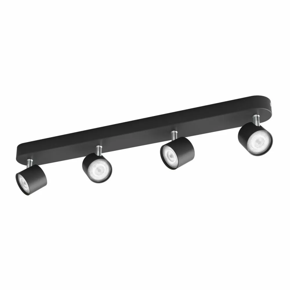 Philips Signify Philips STAR LED Påbygningsspotslampe I Sort - 4x4.5W SELV Dim 3 Philips Signify Philips STAR LED Påbygningsspotslampe I Sort - 4x4.5W SELV Dim