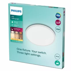 Philips Signify Philips Superslim Funktionel LED Loftlampe I Hvid Metal/plastik - CL550 RD 18W 27K W WVIP4406 Rustfritstål 13 Philips Signify Philips Superslim Funktionel LED Loftlampe I Hvid Metal/plastik - CL550 RD 18W 27K W WVIP4406 Rustfritstål -Indendørs Belysning Salgsbutik philips superslim funktionel led loftslampe i hvid metalplastik cl550 rd 18w 27k w wvip4406 rustfristal 4