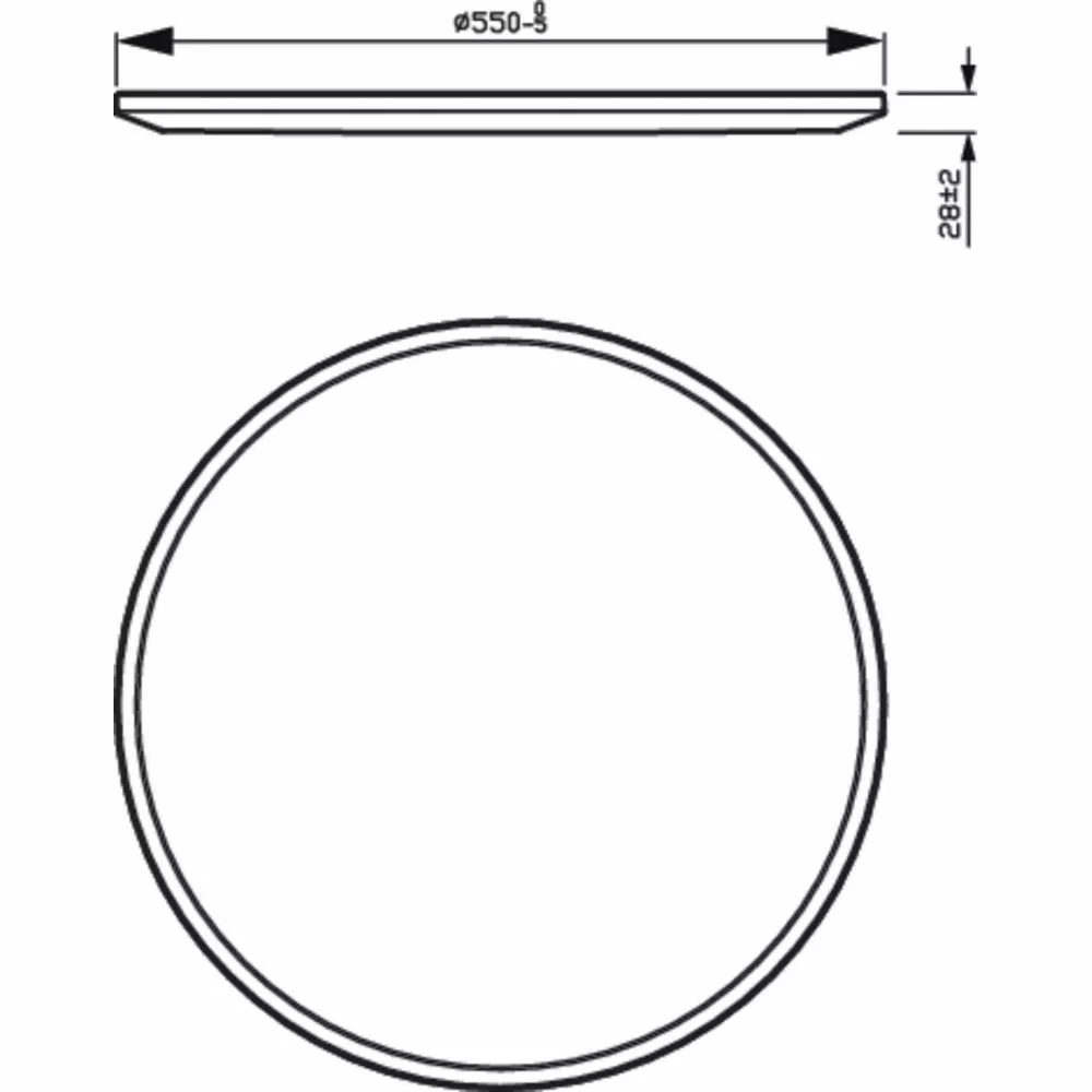 Philips Signify Philips Superslim Funktionel Loftlampe I Hvid Rustfritstål- CL550 RD 36W 27K W WV 06 8 Philips Signify Philips Superslim Funktionel Loftlampe I Hvid Rustfritstål- CL550 RD 36W 27K W WV 06 - Billede 6
