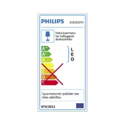 Philips Signify Philips Wawel Loftlampe LED, Hvid 1x36W 5 Philips Signify Philips Wawel Loftlampe LED, Hvid 1x36W -Indendørs Belysning Salgsbutik philips wawel loftlampe led hvid 1x36w 1