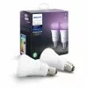 Philips Hue White & Colour Ambience 9W A60 E27 2 Pak -Indendørs Belysning Salgsbutik philips white colour ambience 9w a60 e27 2 pak